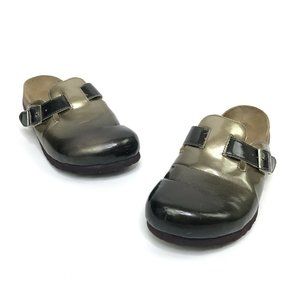 Betula By Birkenstock Boston Ombre Metallic Gold Clog Sandals Sz 38 5,0 245 L7